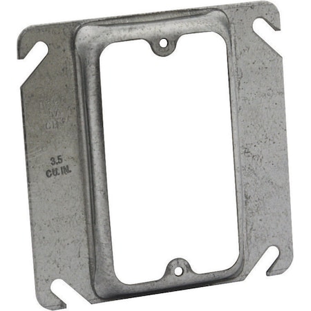 Raco Box Cover, Switch Box Type, 1 Gang, Steel, Raised Cover Type 8772